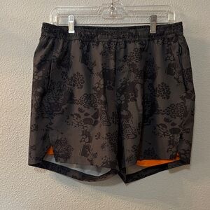 Maamgic Black and Grey Tiger Athletic Shorts